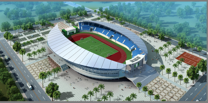 尼日利尔尼日尔洲现代化综合体育场