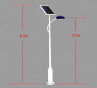 太阳能路灯灯杆,支架设计方案