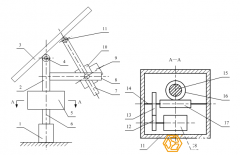 太阳能光伏支架自动跟踪装置原理图示